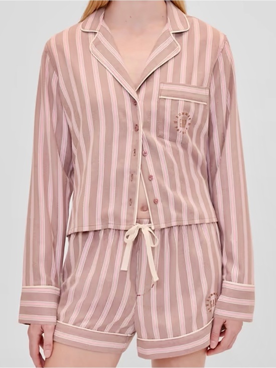 GAP Other - 🤍 Gap × Summer Fridays Relaxed Flannel Stripe PJ Shirt & Boxers ⭐️NWT⭐️ SMALL